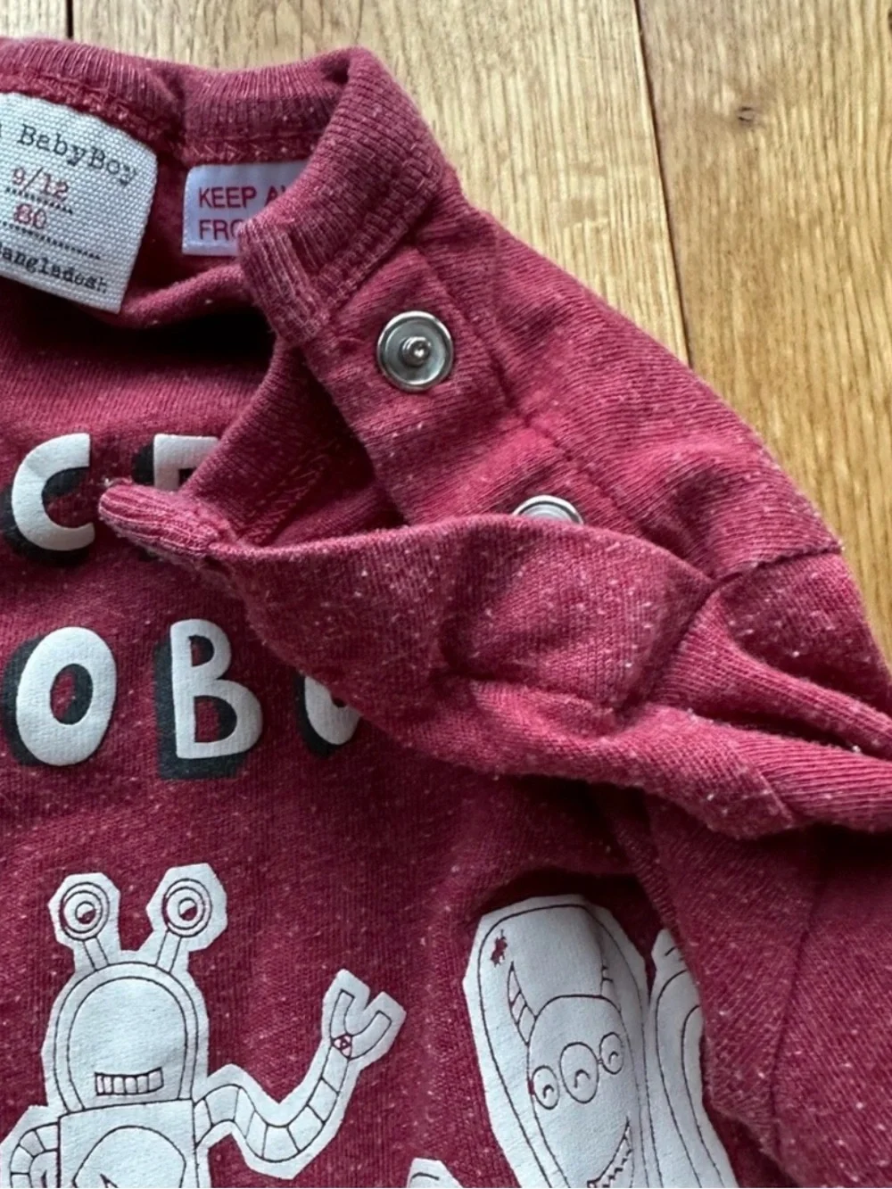 Zara Baby Boy Robot Shirt & Cat & Jack Shorts Outfit Set 9-12M
